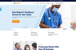 AT Health Onepage WordPress Theme