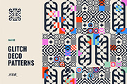 Glitch Deco Patterns Vol. 02, a Pattern Graphic by dvtchk (Thumbnail 3 of 4)