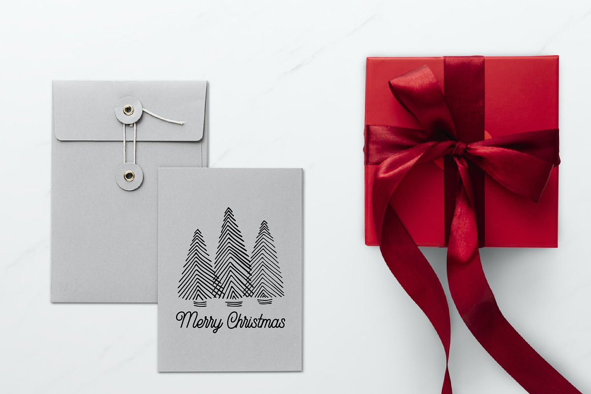 Rustic Christmas tree vector set, an Object Graphic by AvaAva (Photo 6 of 6)