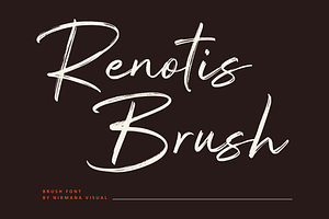 Renotis Brush - Brush Script Font