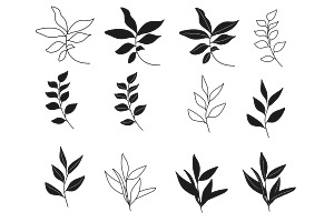 Leaf Set 2 Procreate Brush Stamps