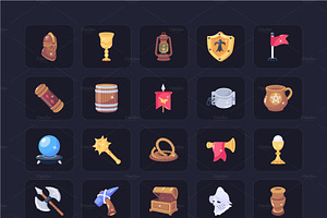 125 Medieval Animated Icons