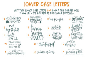 Fall Phrases Symbol Font Volume 2