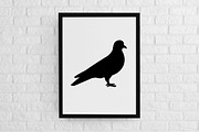 Pigeon Silhouette SVG, an Animal Illustration by newminddesign (Thumbnail 2 of 3)