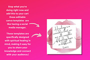 Spiritual Healing Social Media Posts, a Social Media Template by Chantelle T Illustrations (Thumbnail 4 of 7)