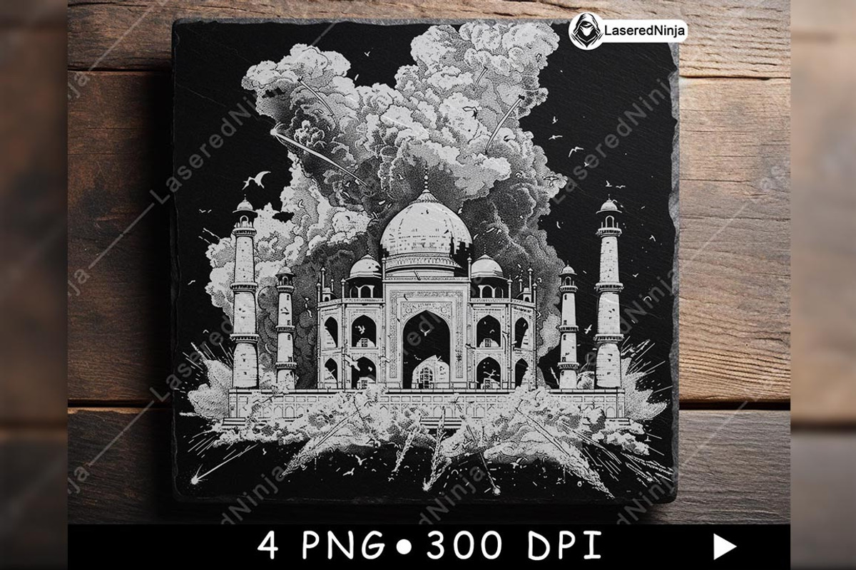 Temple Taj Mahal Shrine Explosion, a Background Graphic by LaseredNinja (Photo 7 of 7)