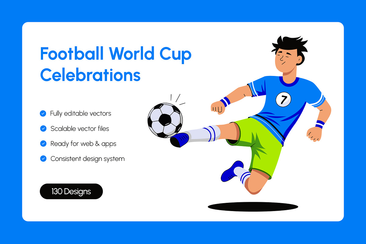130 Football World Cup Celebration, a Sport Illustration by Creative Stall (Photo 1 of 10)