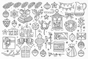 Christmas and New Year illustrations, a Decorative Illustration by Color and Decor (Thumbnail 2 of 9)
