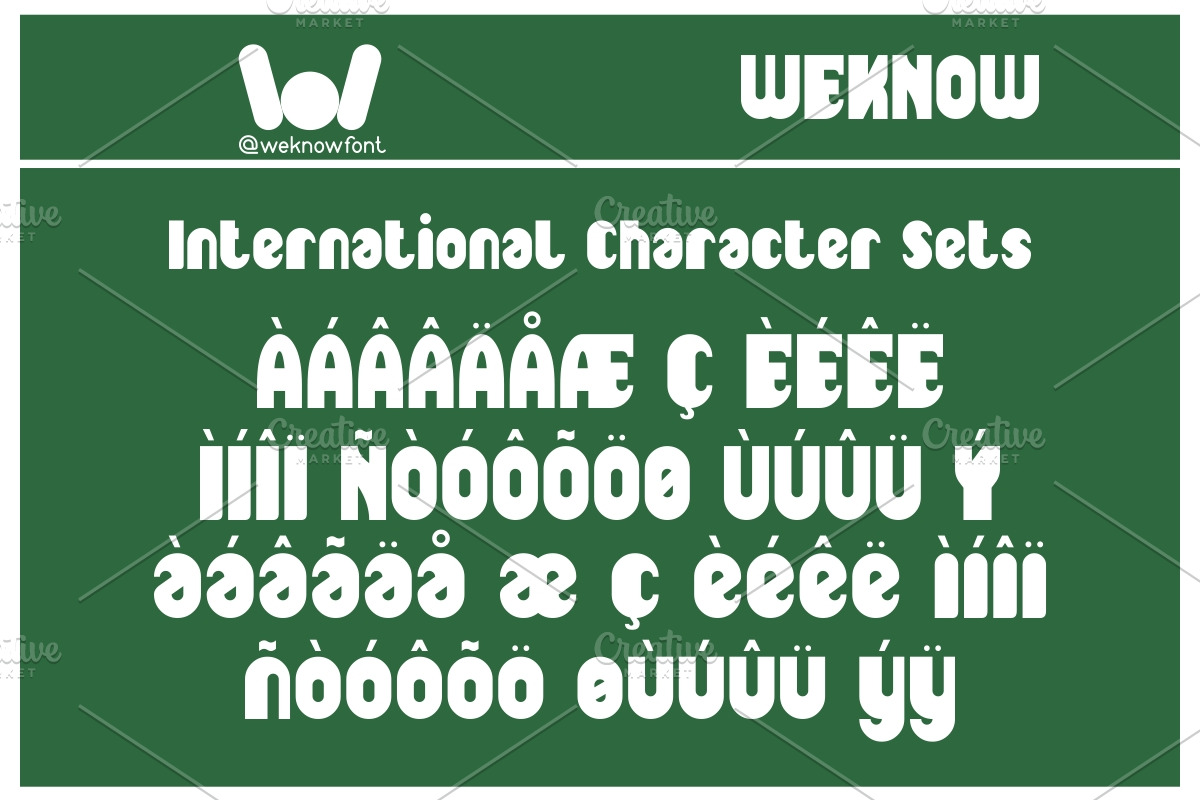 One Thousand font, a Font by weknow (Photo 9 of 9)