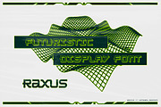 Raxus - Futuristic Font, a Sans Serif Font by Lateral Design (Thumbnail 10 of 11)
