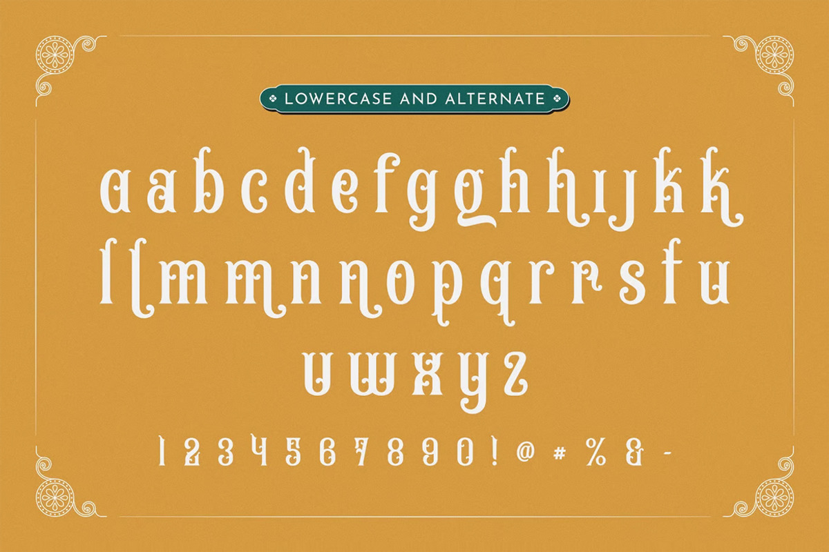 Allergic - Vintage Font, a Blackletter Font by Viswal Studio (Photo 5 of 6)