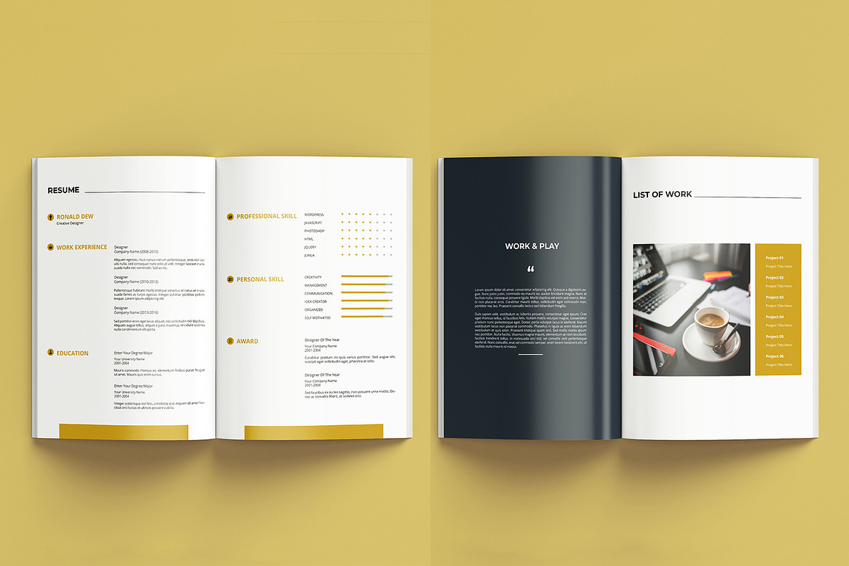 Design Portfolio, a Brochure Template by retrographix (Photo 2 of 9)