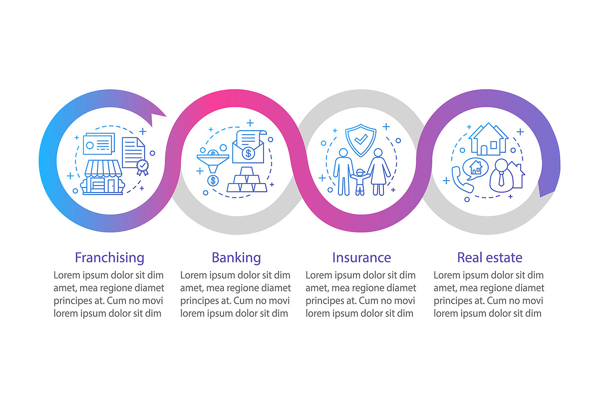Insurance vector infographic, a Templates & Theme by IMG Visuals