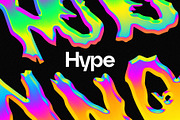 Hype - Neon Chrome Effect, a Texture Graphic by Studio 2am (Thumbnail 1 of 8)