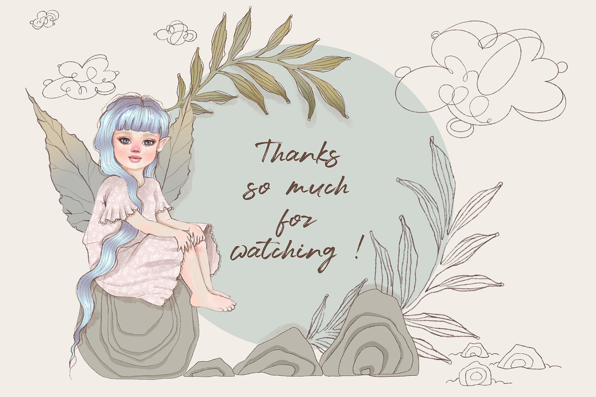 Procreate The Nature Spirits Toolkit, a Brush Add-On by Rosangela Curti (Photo 14 of 14)