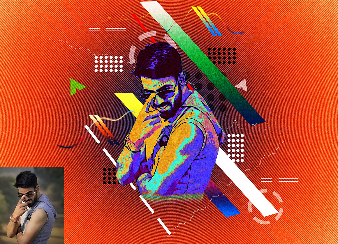 Portrait Abstract Photoshop Action, an Action Add-On by Studio Retouch (Photo 5 of 9)