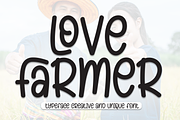 Love Farmer | Script Font, a Script Font by Scratchones (Thumbnail 1 of 9)