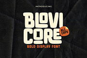 Blovi Core – Bold Food Food, a Font by Lettermine (Thumbnail 1 of 10)