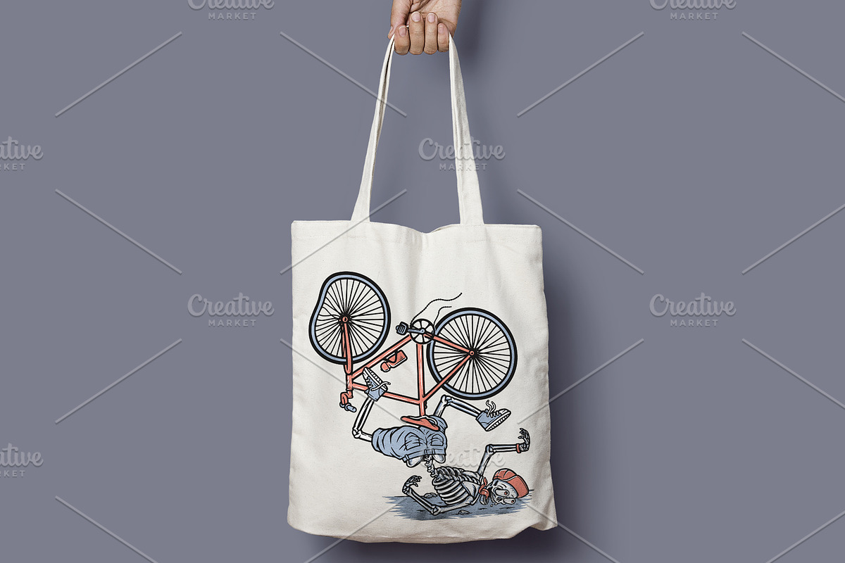accident while riding a bicycle, a Person Illustration by gunaonedesign (Photo 4 of 4)