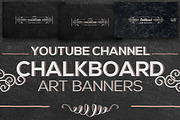 Chalkboard Youtube Channel Banners, a Social Media Template by RussGFX (Thumbnail 1 of 4)