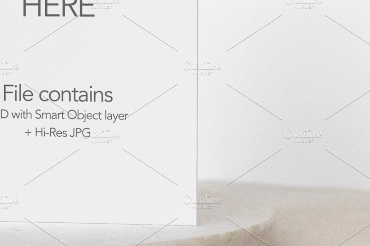 Minimal Greeting Card Mockup – ISO, a Product Mockup by OakstoneCreative (Photo 5 of 8)