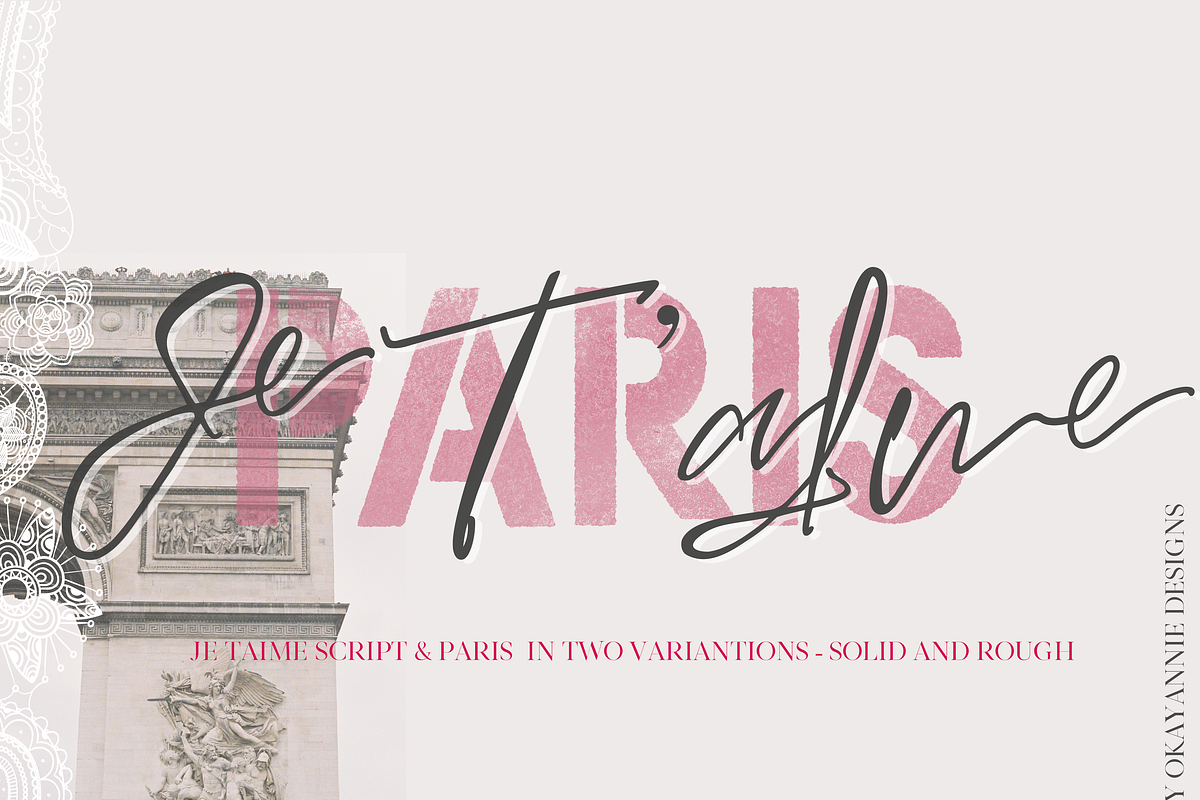 Paris Je T'aime | Font Duo