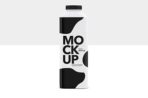 Milk Bottle - Matte - Mockup