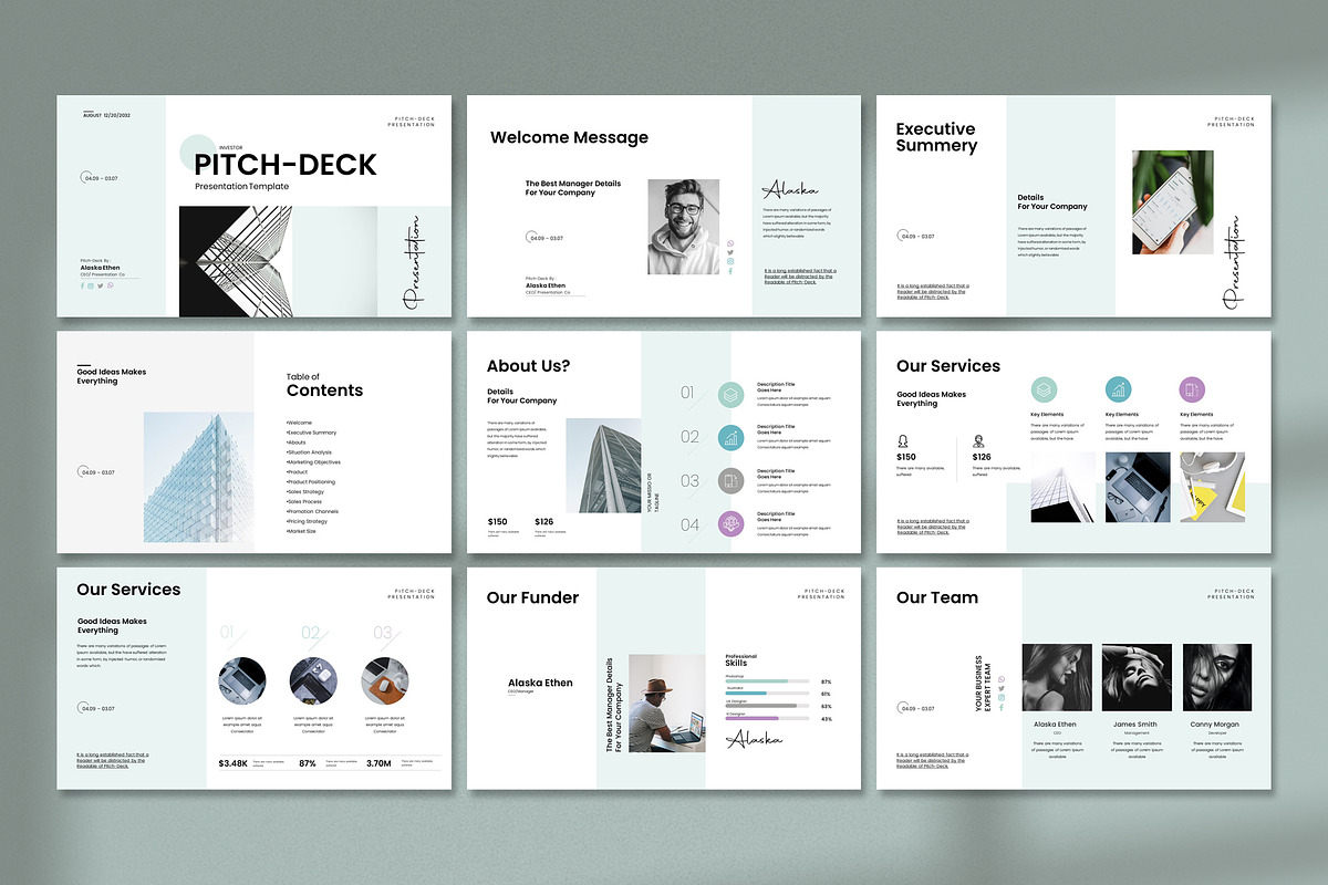 Pitch-Deck Presentation Template preview 7