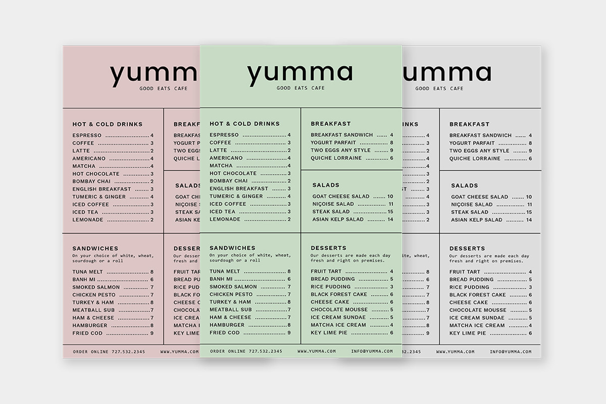 Yumma Menu Design Template, a Templates & Theme by Viaduc (Photo 1 of 3)