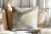 Living Room Square Pillow Mockup, a Household Mockup by NoemieDesigns (Thumbnail 10 of 11)