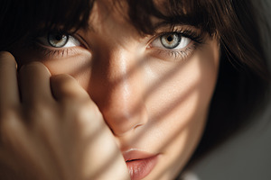 Close up portrait of beautiful woman, a Person Photo by MistyDay