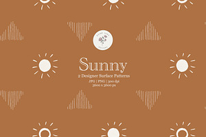 Boho Sun Surface Pattern