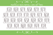 Sale-Fratello Nick Initial Caps, a Font by Debi Sementelli (Thumbnail 2 of 3)