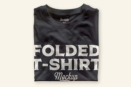 Folded T-shirt Mockup, a Shirt Mockup by jiwstudio