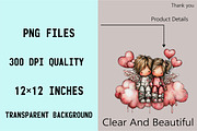 Whimsical Valentine Couple Clipart B, an Illustration by SVGArt (Thumbnail 3 of 8)