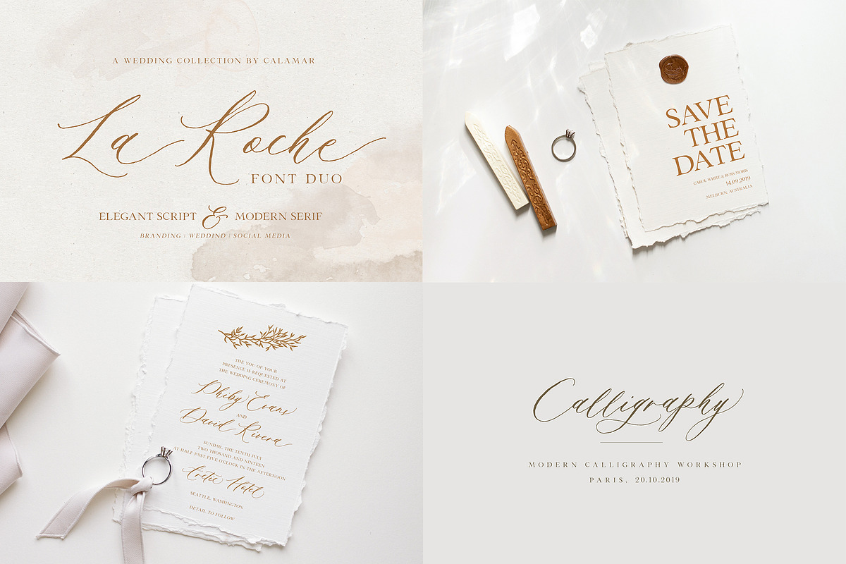 The Wedding Calligraphy Font Bundle, a Script Font by Calamar Studio (Photo 14 of 18)