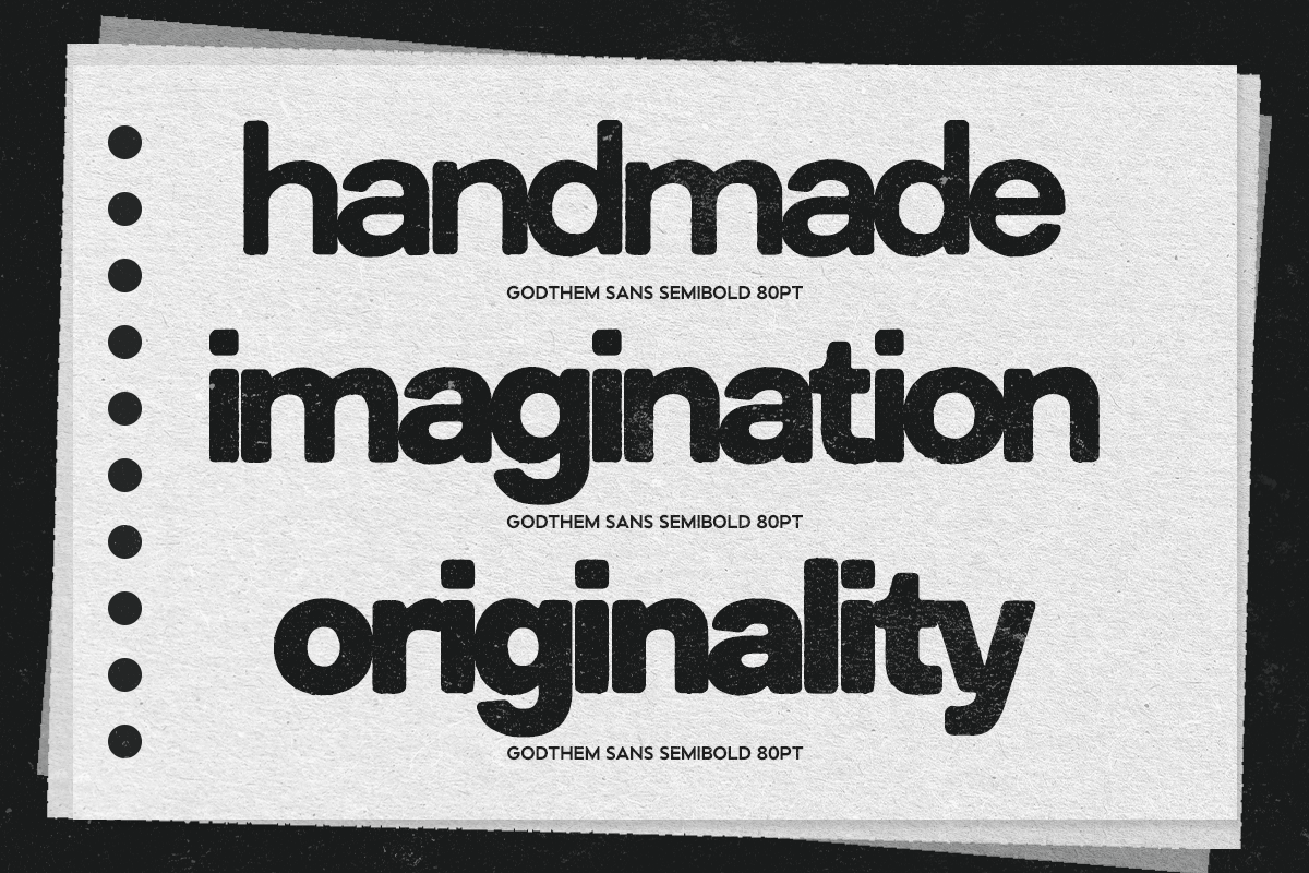 GC Godthem - Display Grunge Sans, a Sans Serif Font by Glyphonic (Photo 4 of 15)