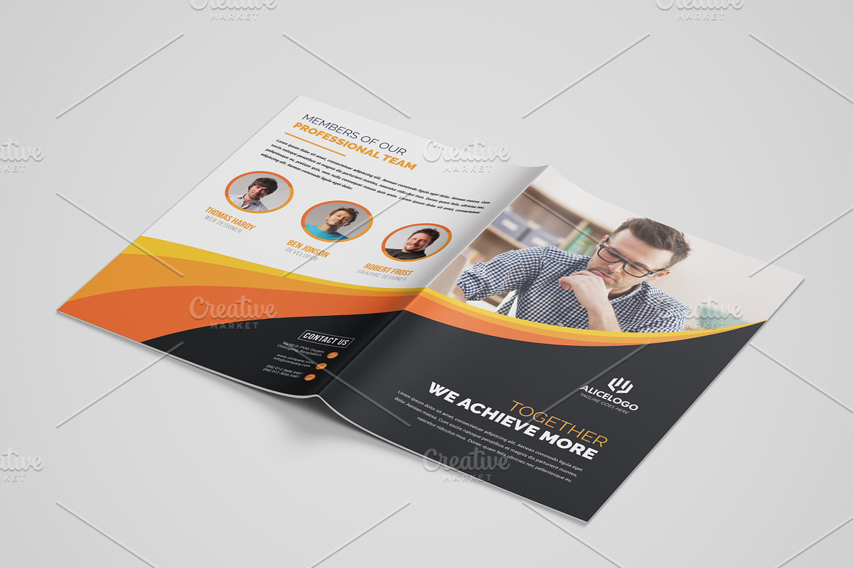 Corporate Bifold Brochure Template, a Brochure Template by Alice_s (Photo 11 of 12)