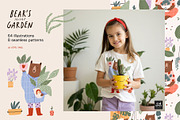 Bear’s Secret Garden - collection, an Animal Illustration by avdnadi (Thumbnail 2 of 11)
