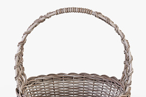 Wicker Basket 04 Gray Color