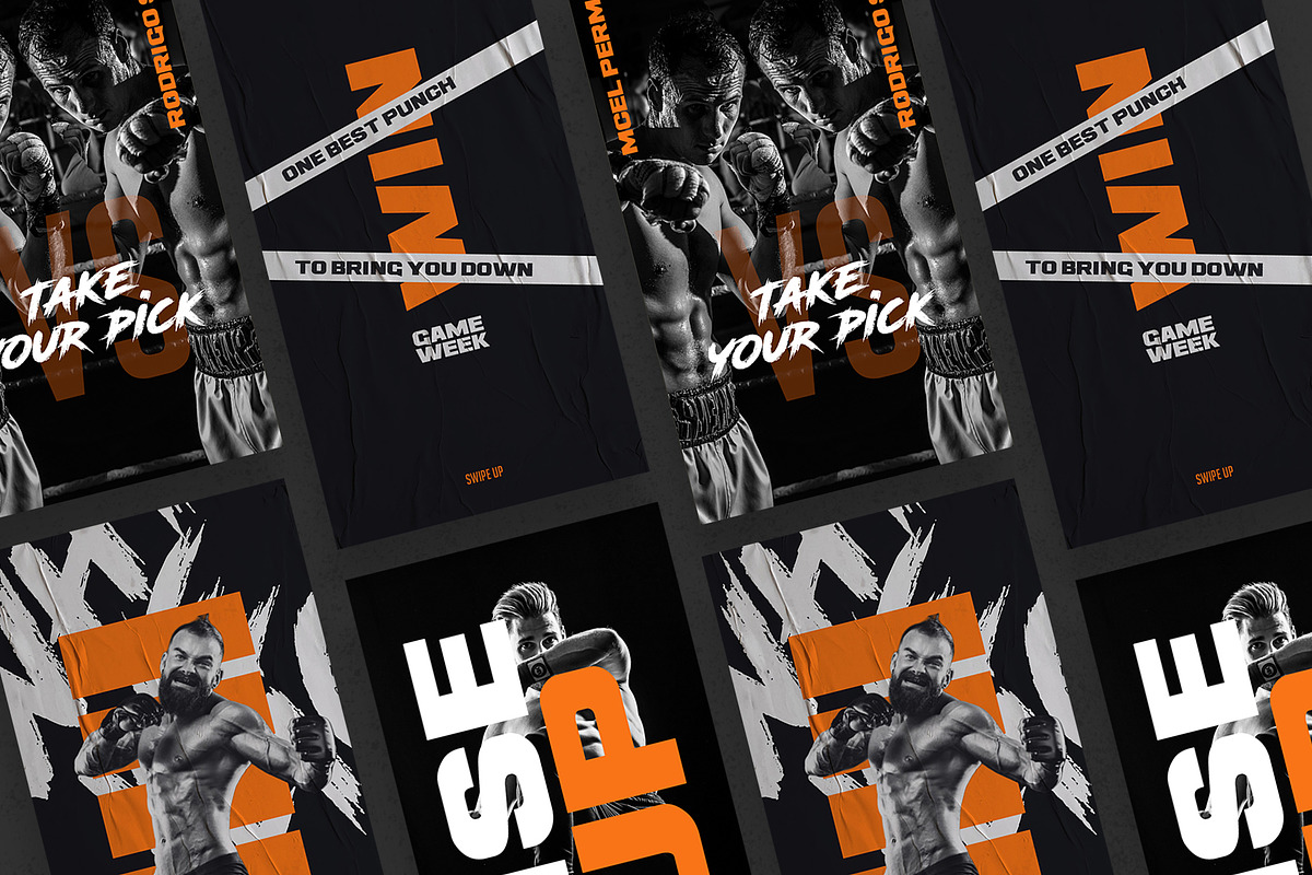 Boxing Instagram Templates, a Social Media Template by Azruca (Photo 8 of 11)