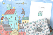 Cute Vector&Watercolor graphics, an Animal Illustration by Eva Katerina (Thumbnail 5 of 21)