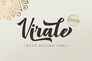 Virale Recoba Font Duos, a Script Font by khurasan