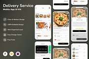 Delivery Service Mobile App UI Kit, an UI Kit Template by Betush (Thumbnail 2 of 2)