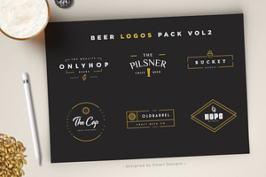 Beer Logo Templates x6 vol.2