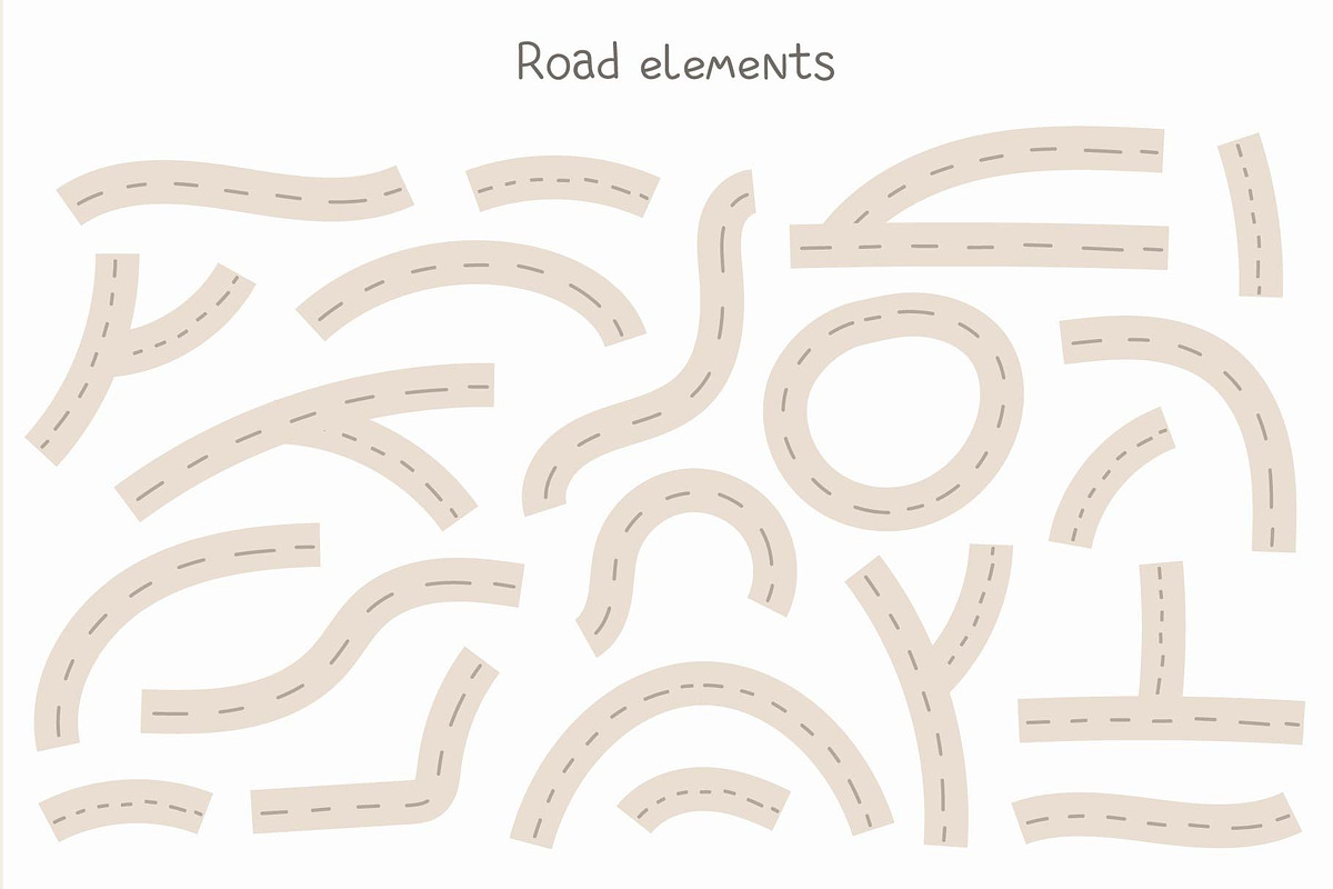 City map creator - 130+ elements, an Illustration by Moonberry_Studio (Photo 7 of 15)
