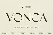 Vonca Font Family, a Sans Serif Font by Asenbayu (Thumbnail 1 of 15)