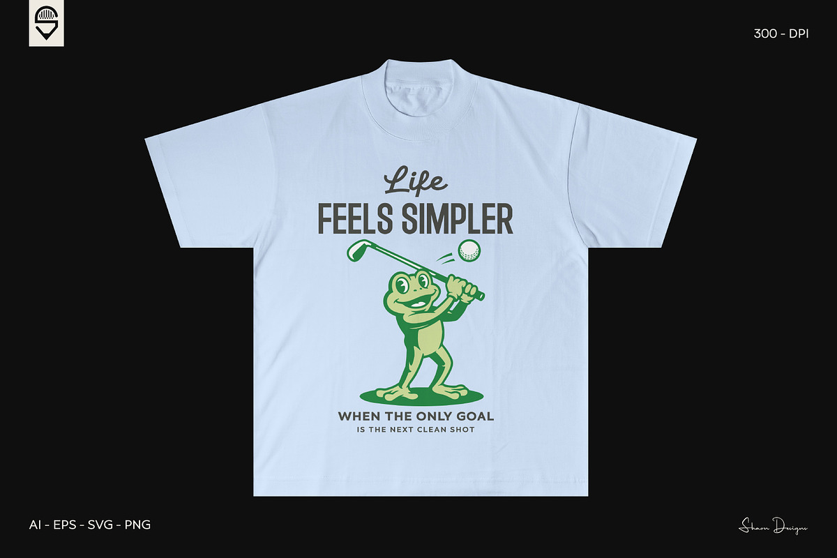 Retro Golf Character Designs Bundle, a Sport Illustration by shaondesigns (Photo 6 of 6)