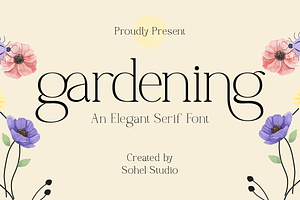 Gardening – Elegant Serif Font