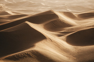 Sand Dunes Texture Top View, a Nature Photo by Virgo Studio